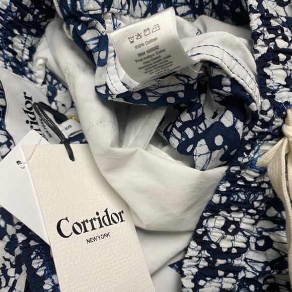 Corridor NYC Drawstring Shorts Mens Unisex Size S Blue Navy Cotton Drawcord NEW - Picture 12 of 12